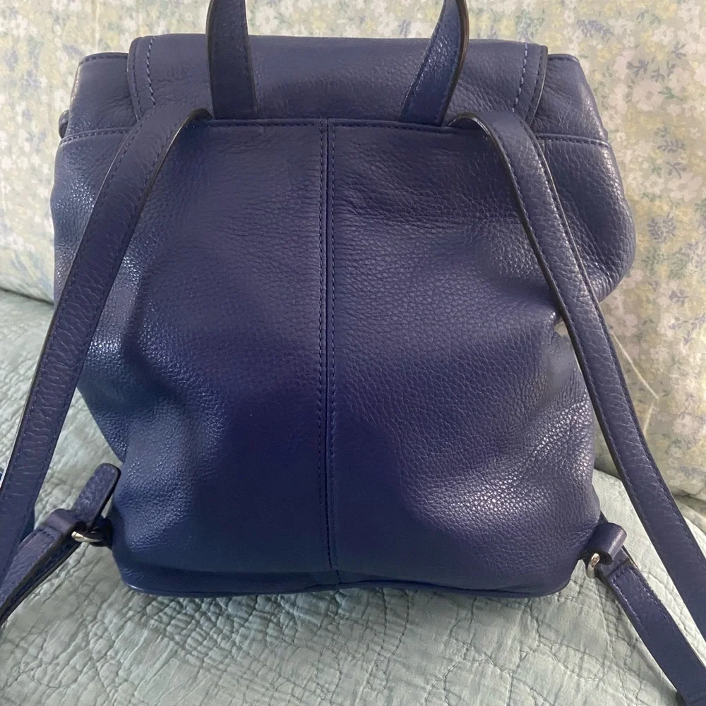 Coach leather backpack in French Blue Park - Picture 2 of 7